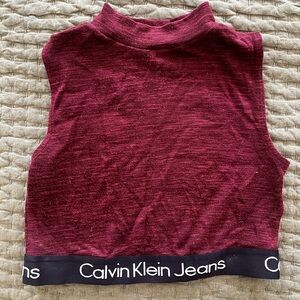Calvin Klein mock neck tank